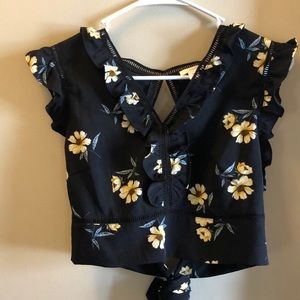 Floral Crop top blouse